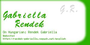 gabriella rendek business card